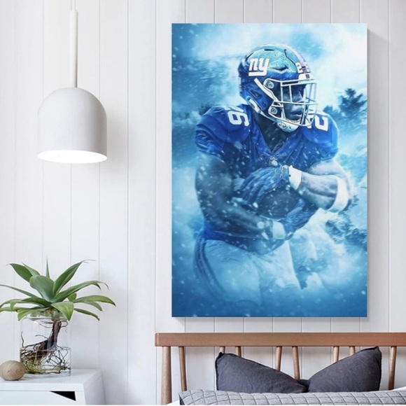 Saquon Barkley Canvas Poster Decor Sports, Gift No Frame 16x24inch Football Fans - Picture 5 of 5